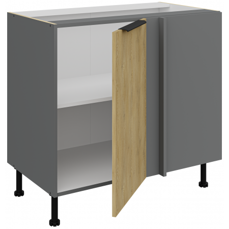 Szafka narożna 105 cm CREMA dąb cremona / antracyt 105 ND 1F BB